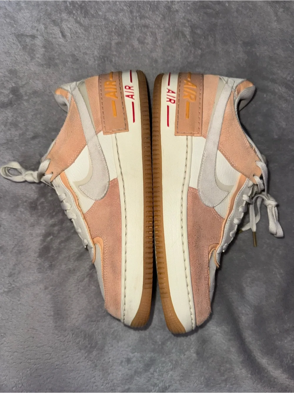 Mens Nike Air Force 1 AF1 Shadow Sisterhood Cashmere Peach & Cream